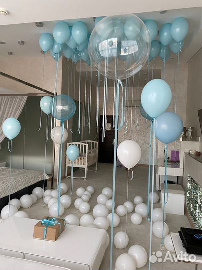 Шары на выписку мальчика
