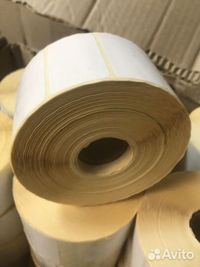 Термоэтикетки эко 75х120 58х40 белые все размеры