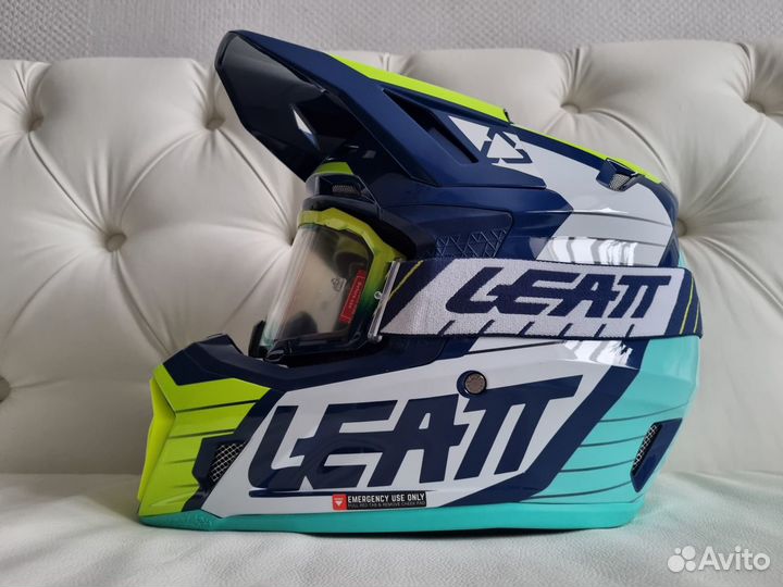 Шлем Leatt Moto 7.5 Helmet Kit Navy + очки эндуро