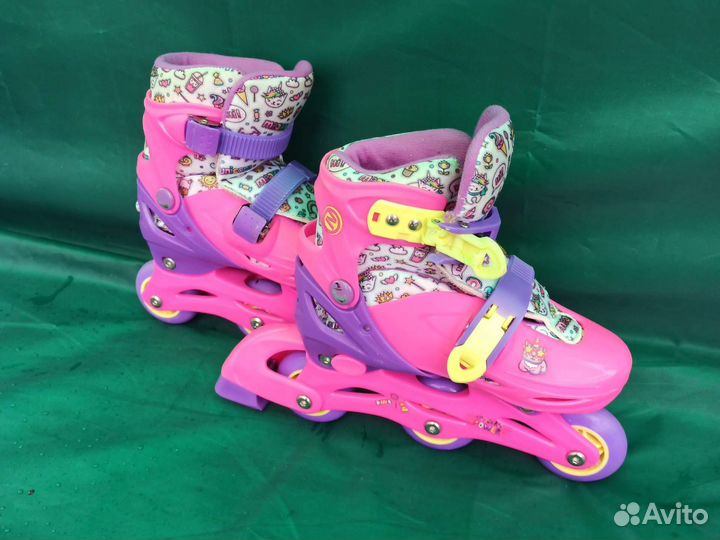 Детские ролики для девочек. Размер 31-34