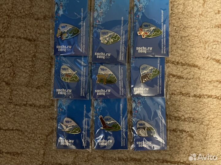 Значки Олимпиада Сочи 2014