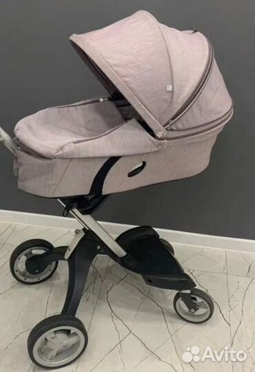 Люлька от коляски stokke v6 лиловый твид