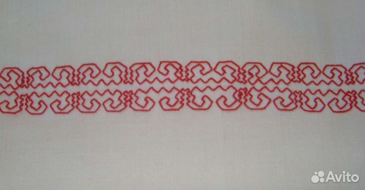 Платье лен, вышивка (СССР, 70-ые года)