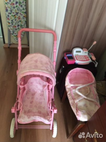Коляска для кукол 3 в 1 + касса в подарок