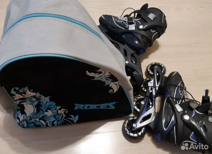 Роликовые коньки Roces. Комплект защиты. Рюкзак