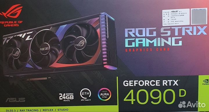 Видеокарта nvidia GeForce RTX ROG 4090 D 24 Gb