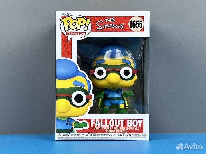 Funko Pop 1655 Fallout Boy Milhouse The Simpsons