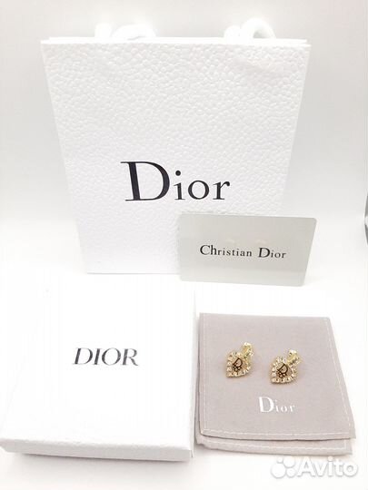 Серьги Christian dior