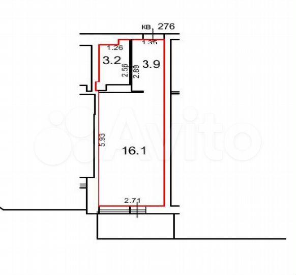 Квартира-студия, 27 м², 15/16 эт.