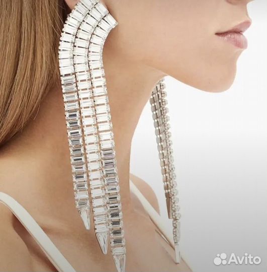 Серьги большие