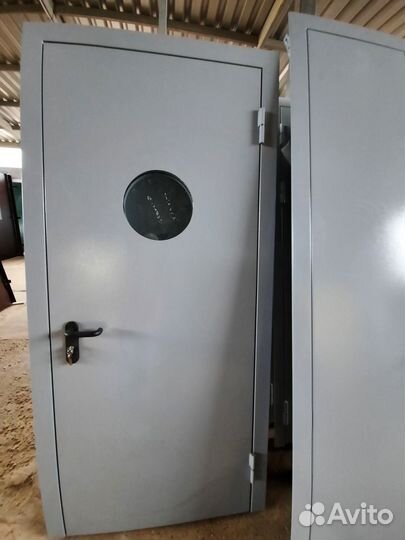 Дверь общая из 2мм стали и стеклопакета