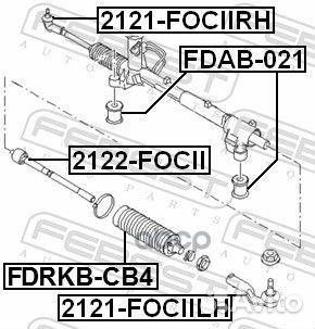 Пыльник рулевой рейки ford focus II/III (к-т) F