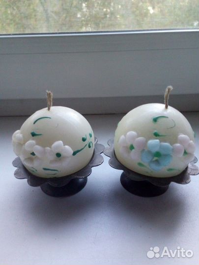 Подсвечник со свечкой