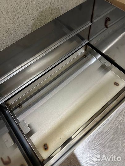 Коптильня горячего копчения из нержавейки 2мм