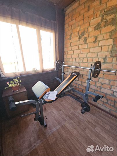 Складная скамья под штангу с партой для бицепса