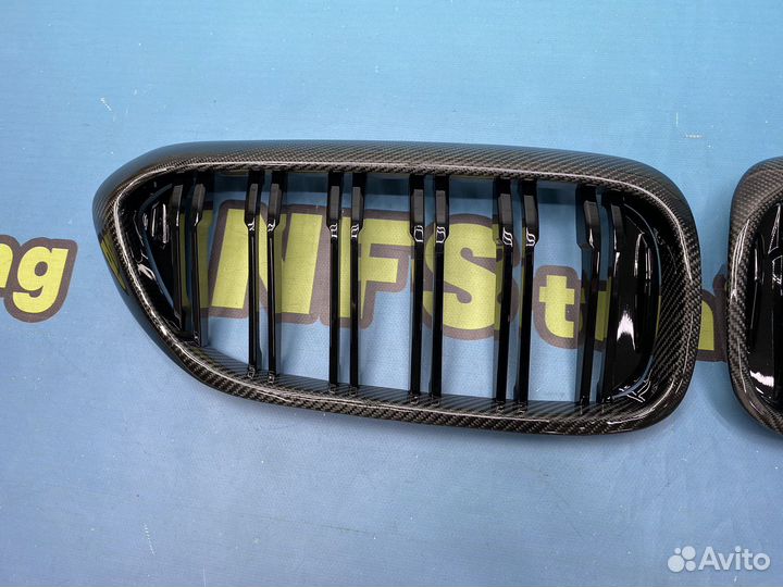 Решетка радиатора для BMW G30 m look карбон