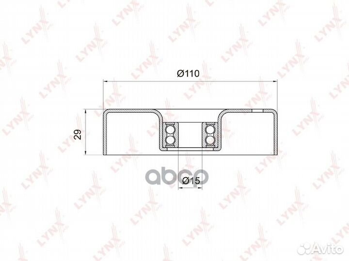 Ролик натяжной приводного ремня PB5009 lynxauto