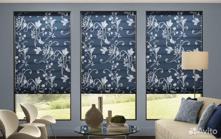 Римские шторы и жалюзи