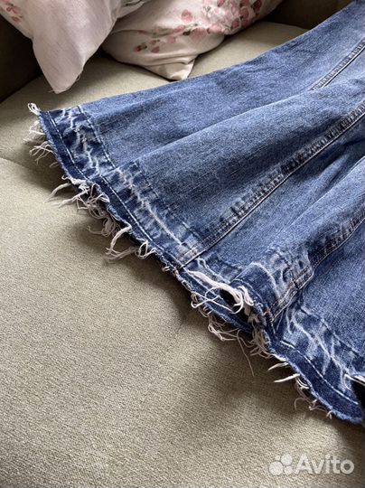 Юбка джинсовая годе