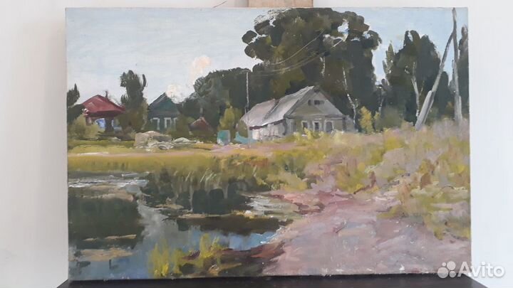 Картина маслом на холсте «Дорога к Храму»