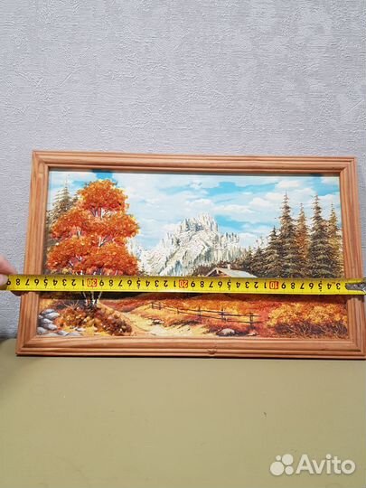 Картина панно с янтарем, СССР