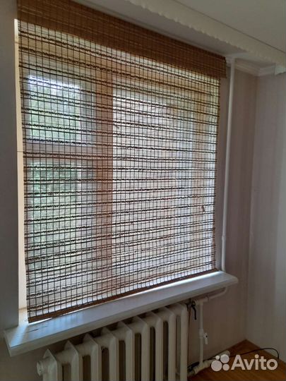 Римская штора, бамбук