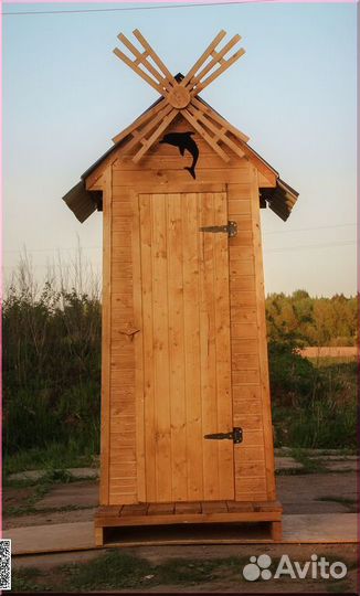 Дачный туалет деревянный ACC337