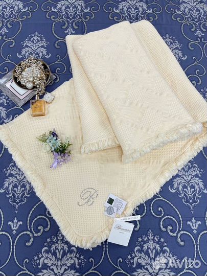 Плед покрывало 220 240 хлопок Blumarine