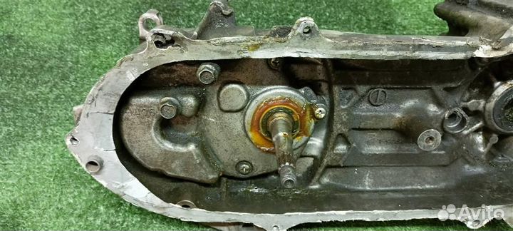 Картер двигателя(мото) Мопед Suzuki Sepia AJ50S