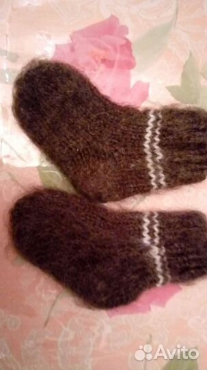 Пуховые детские носки для малышей