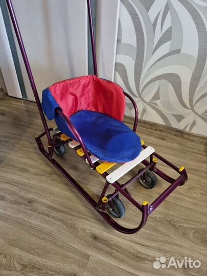 Детские санки коляска Ника 6у