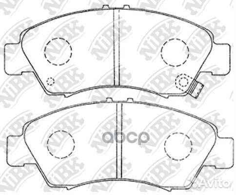 Колодки тормозные дисковые передние NiBK PN8265