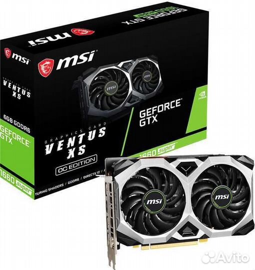 Видеокарта MSI nvidia GeForce GTX 1660 super