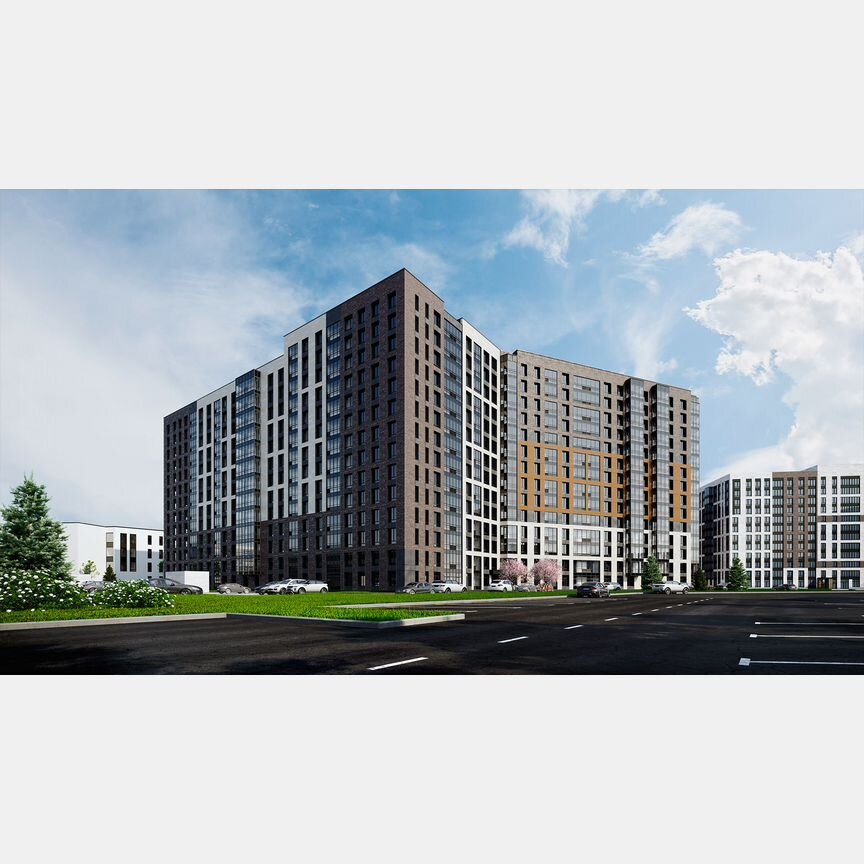 2-к. квартира, 65,7 м², 2/16 эт.