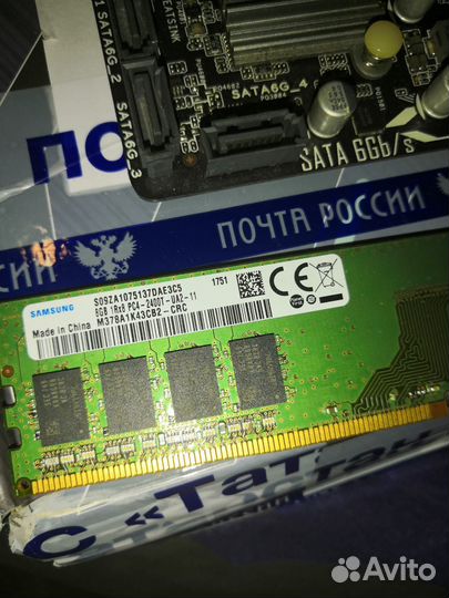 Комплект Ryzen 5 2400 Asus A320M-K ddr4 8