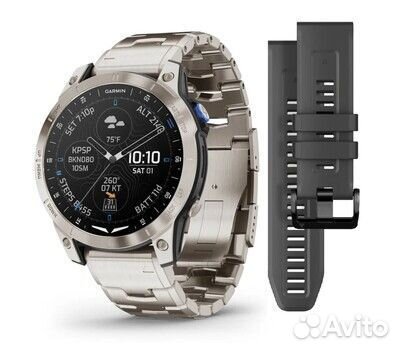 Garmin D2 Mach 1 Titanium Aviator Silver новые