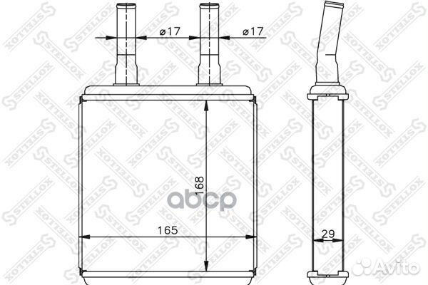 Радиатор отопителя 1035072SX 1035072SX Stellox