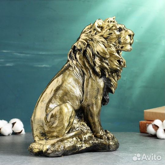 Копилка 'Лев' 32х23см, бронза