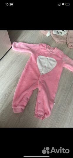 Детские вещи пакетом 68 74 на девочку