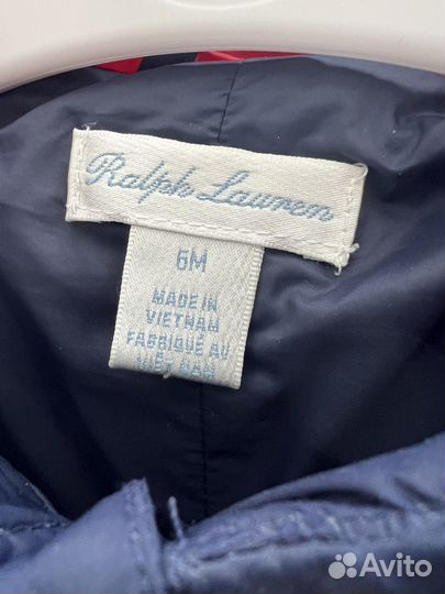 Детский зимний комбинезон Ralph Lauren 6 мес