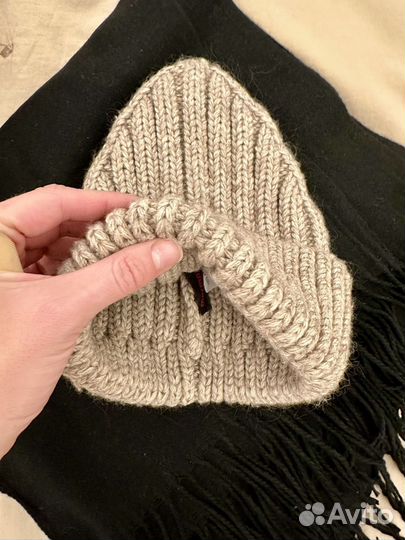 Шапка шарф женская зимняя