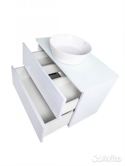 Тумба с раковиной Orange Otto Ot-75tuglass+B08-360