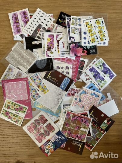 Наклейки для ногтей на водной основе