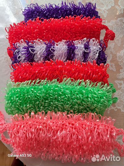 Мочалки ручной вязки