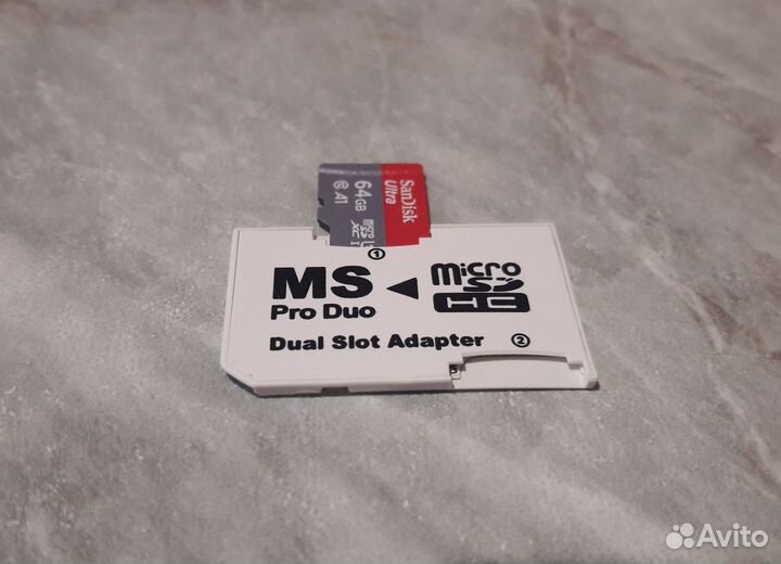 Переходник-адаптер MS PRO Duo - MicroSD