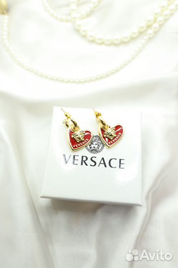 Серьги versace красивые