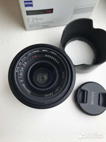 Объектив sony SEL Sonnar E 1,8/24 ZA T*