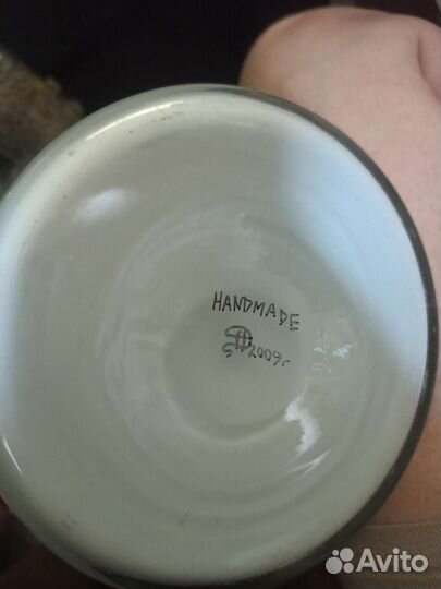 Ваза стекло с ручной росписью