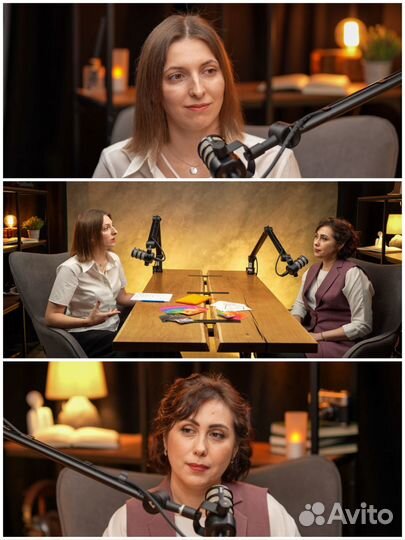 Съемка подкастов, подкаст студия