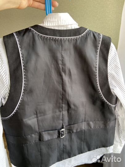 Рубашка и жилет next, размер 110